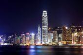 pic of finance  - Hong Kong cityscape at night - JPG 