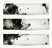 image of art  - Abstract grunge artistic headers - JPG 