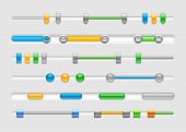 picture of mixer  - Vector slider or horizontal scroll bars - JPG 