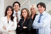 foto of group  - Group of business people at the office smiling - JPG 
