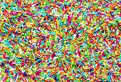image of many  - many colorful sugar sprinkles as multicolor background - JPG 
