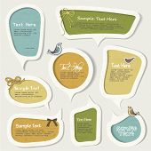 foto of sign  - speech bubbles set - JPG 