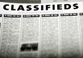 picture of newspaper  - classified ads newspaper - JPG 