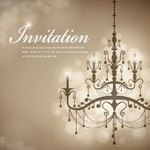 stock photo of interior  - Luxury Chandelier background 07 - JPG 