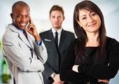 picture of ethnic  - Multi ethnic business eteam - JPG 