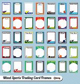 picture of sports  - Collection of mixed sports trading card picture frames - JPG 