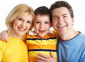 stock photo of family  - Happy family - JPG 