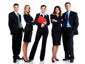 stock photo of business people  - Young smiling business people - JPG 
