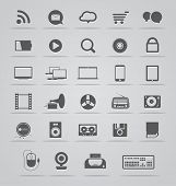 stock photo of locking  - Modern Social media icons collection - JPG 