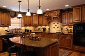 image of interior  - A beautiful interior of a custom kitchen - JPG 