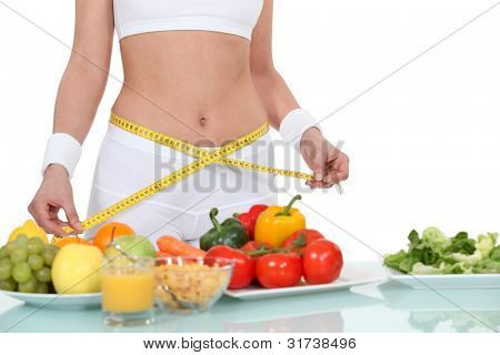 Picture or Photo of Woman eating healthy food