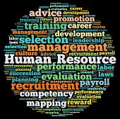 picture of leadership  - Human Resource Management in word collage - JPG 