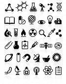 stock photo of science  - set of vector icons Science and Education - JPG 