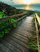 pic of beach  - boardwalk on beach - JPG 