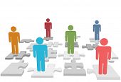 image of puzzle  - Human resources issues and other people issues and find solutions on jigsaw puzzle pieces - JPG 