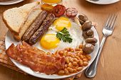 stock photo of english  - traditional english breakfast  - JPG 