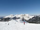 foto of france  - High alpine ski area in the French alps above Avoriaz France - JPG 