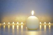 picture of calm  - zen meditation with calm and candle lights - JPG 