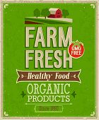 picture of illustration  - Vintage Farm Fresh Poster - JPG 