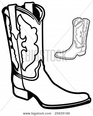 Cowboy Boots Drawing