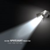 image of spotlight  - Vector Spotlight Projector - JPG 