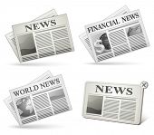 image of newspaper  - Newspaper icon set - JPG 
