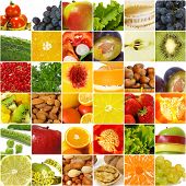 foto of health  - Fruits vegetable collage - JPG 