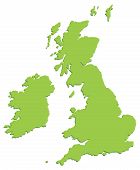pic of map  - Accurate map of the UK with a shadow - JPG 
