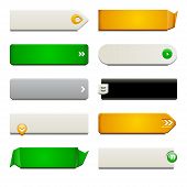 picture of call  - Ten call to action buttons with different styles and shapes - JPG 