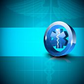 foto of medical  - Abstract medical background with caduceus medical symbol - JPG 