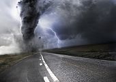 picture of nature  - Powerful Tornado  - JPG 