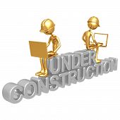 stock photo of construction  - A Concept And Presentation Figure In 3D - JPG 