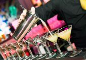 stock photo of pour  - barman - JPG 
