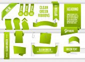 picture of web  - Bundle of Green Web Elements - JPG 
